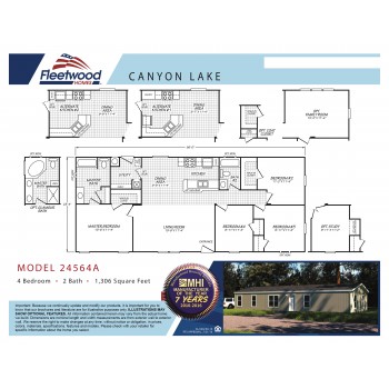 Fleetwood Home 24564A Manufactured Home Floor Plan